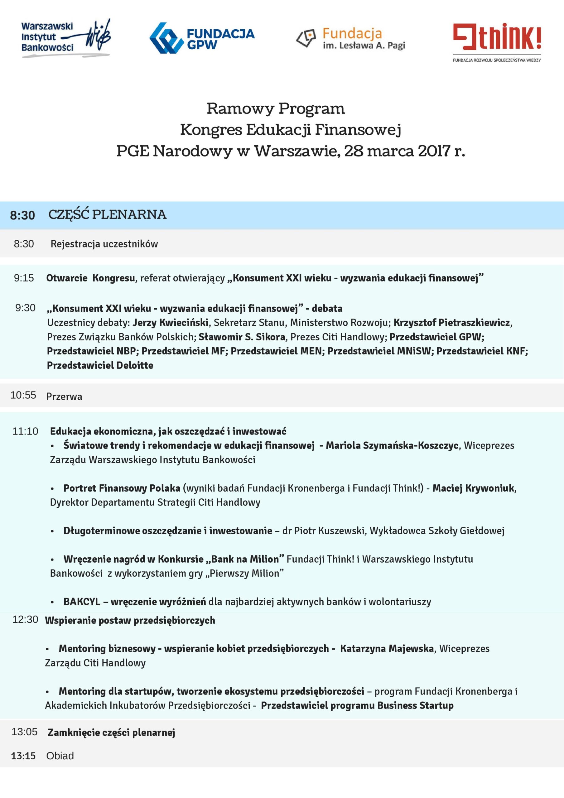 Kongres Edukacji Finansowej 2017